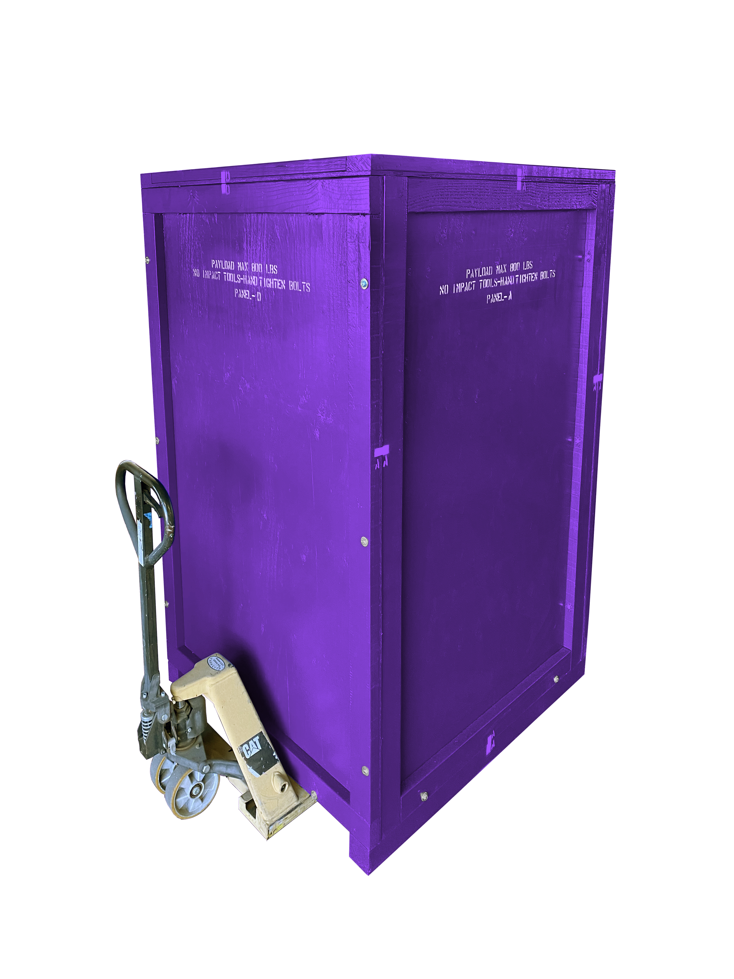 Trade Show Crate | Wood | Purple | 48 x 52 x 78 3/4