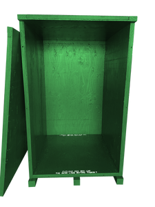 Trade Show Crate | Wood | Green | 48 x 52 x 78 3/4