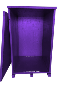 Trade Show Crate | Wood | Purple | 48 x 52 x 78 3/4